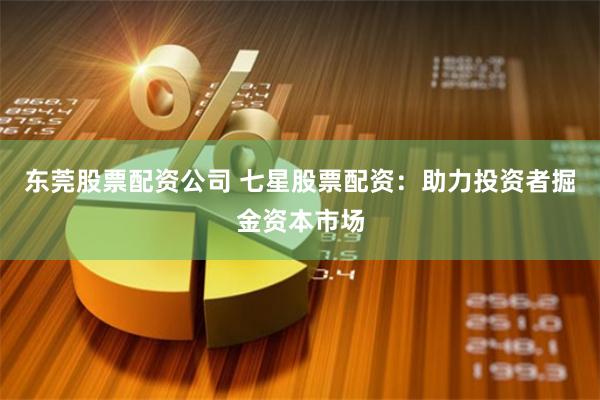 东莞股票配资公司 七星股票配资：助力投资者掘金资本市场